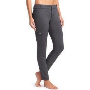 Athleta Women's Cargo Cotton Pant in Dark Grey Size 2